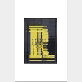 CAPITAL LETTER R. BLURRED but BOLD UPPER CASE Posters and Art